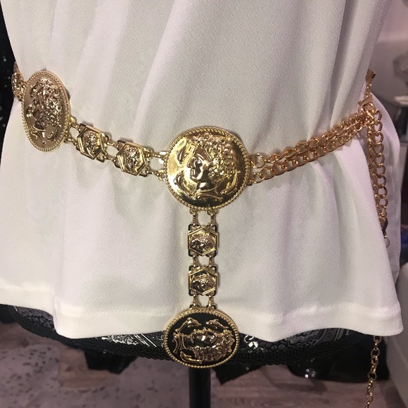 Gorgeous Renaissance Gold Chain Belt - Picture 2 of 2